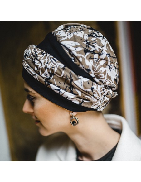 ELEGANCE PAINT FLOWERS- Turbante de Algodón - CAREBELL HEADWEAR