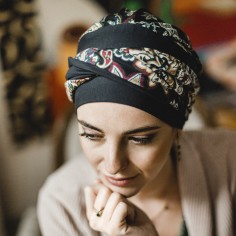 ELEGANCE BLACK CACHEMIRA - Turbante de Algodón - CAREBELL... 2