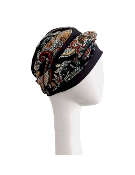 ELEGANCE BLACK CACHEMIRA - Turbante de Algodón - CAREBELL HEADWEAR