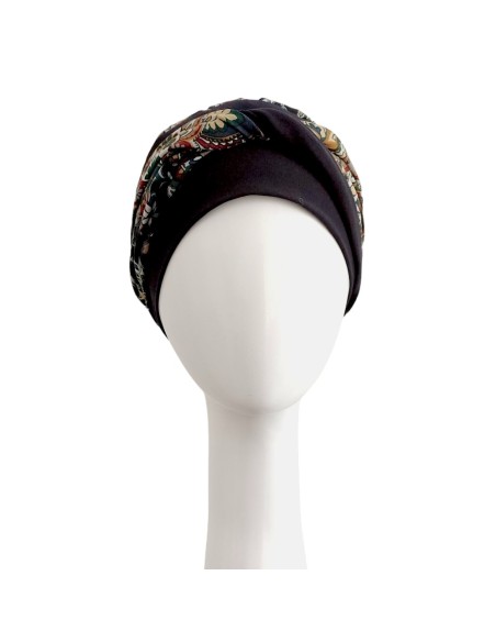 ELEGANCE BLACK CACHEMIRA - Turbante de Algodón - CAREBELL HEADWEAR