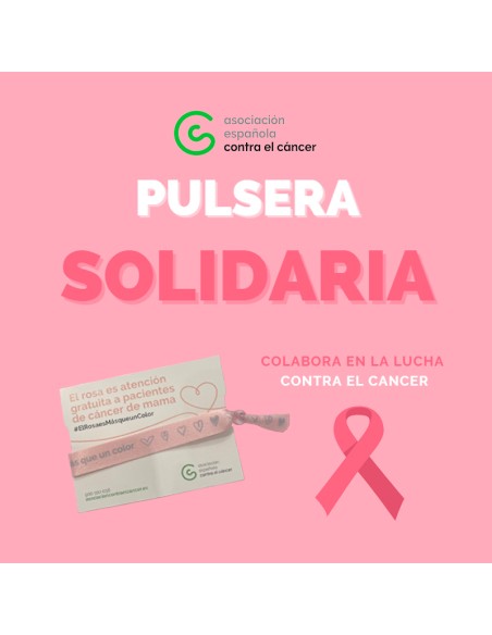 COLABORA CON AECC - PULSERA EL ROSA ES MAS QUE UN COLOR
