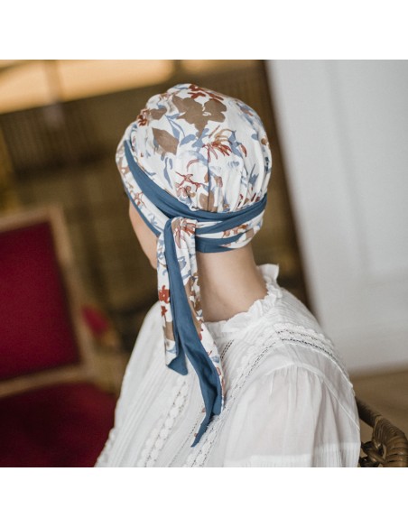 LUCIA CAMPIÑA - Pañuelo Cintas Largas Bambú y algodón - CAREBELL HEADWEAR