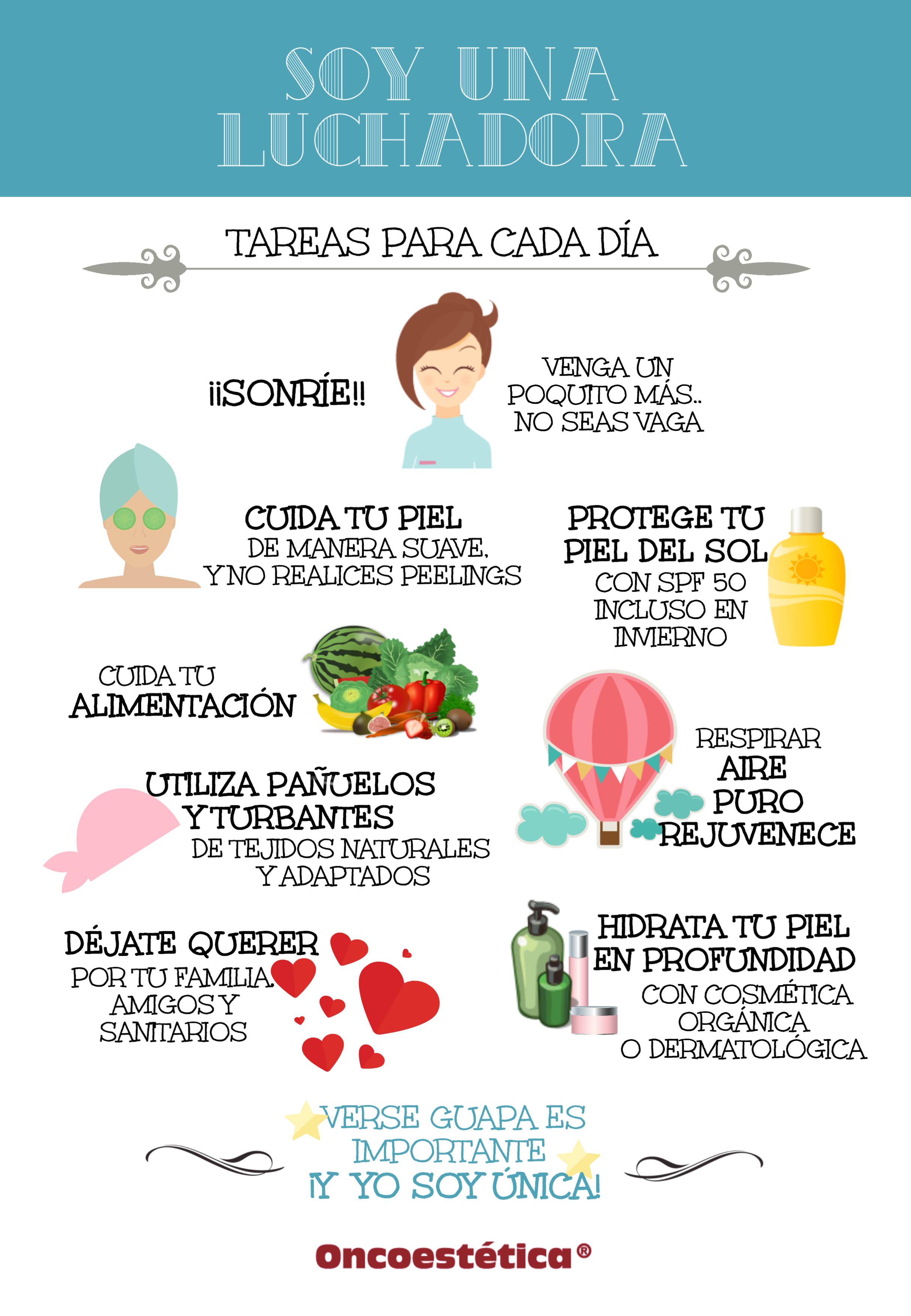 Infografías maquillaje y tipos de piel